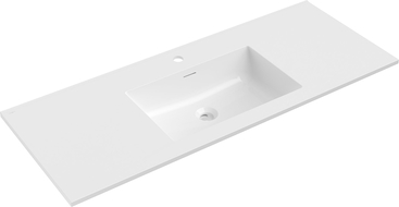 Mexen Otis umývadlo zapustené do dosky 121 x 46,5 cm, biely lesk - 25181200