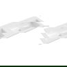 Mexen Otis dvojité umývadlo zapustené do dosky 121 x 46,5 cm, biely lesk - 25181200D