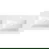 Mexen Otis dvojité umývadlo zapustené do dosky 121 x 46,5 cm, biely lesk - 25181200D