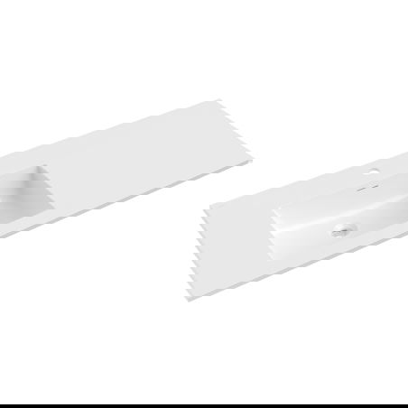 Mexen Otis vstavaný umývadlo ľavý 121 x 46,5 cm, biely lesk - 25181200L
