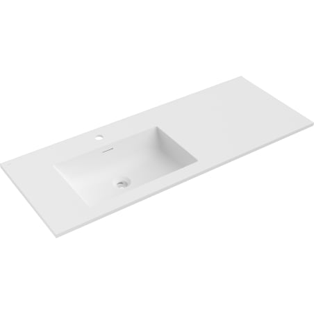 Mexen Otis umývadlo zapustené v doske ľavé 121 x 46,5 cm, biela matná - 25181201L