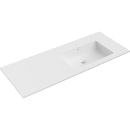 Mexen Otis umývadlo zapustené do dosky pravé 121 x 46,5 cm, biela matná - 25181201P