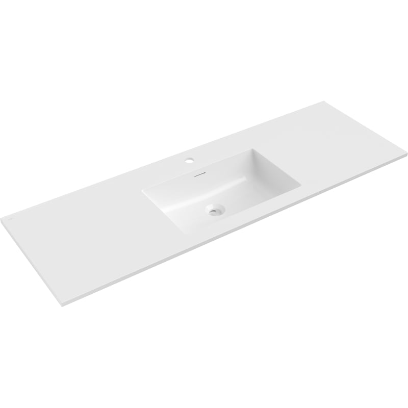 Mexen Otis umývadlo zapustené do dosky 141 x 46,5 cm, biela lesklá - 25181400