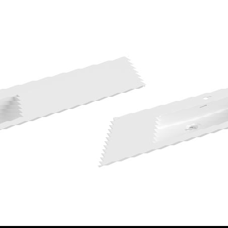 Mexen Otis vstavané umývadlo ľavé 141 x 46,5 cm, biely lesk - 25181400L