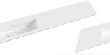 Mexen Otis vstavané umývadlo ľavé 141 x 46,5 cm, biely lesk - 25181400L