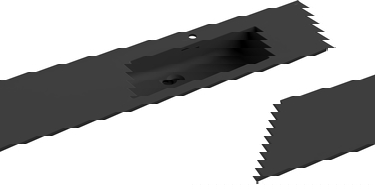 Mexen Otis umývadlo zapustené do dosky pravé 141 x 46,5 cm, čierny mat - 25181471P