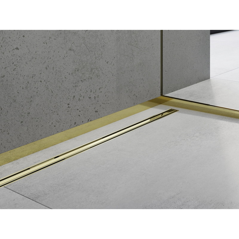Mexen Line-B čelná sprchová lišta 130 cm, zlatá - 185003130U