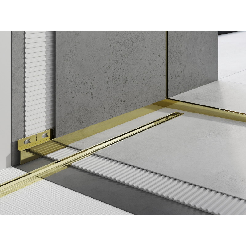 Mexen Line-B čelná sprchová lišta 130 cm, zlatá - 185003130U
