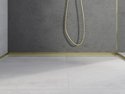 Mexen Line-B predná sprchová lišta 130 cm, zlatá - 185003130U