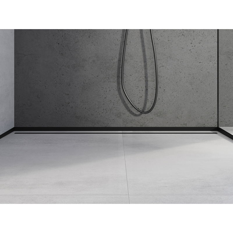 Mexen Line-B čierna sprchová lišta 130 cm, čelná - 187003130U