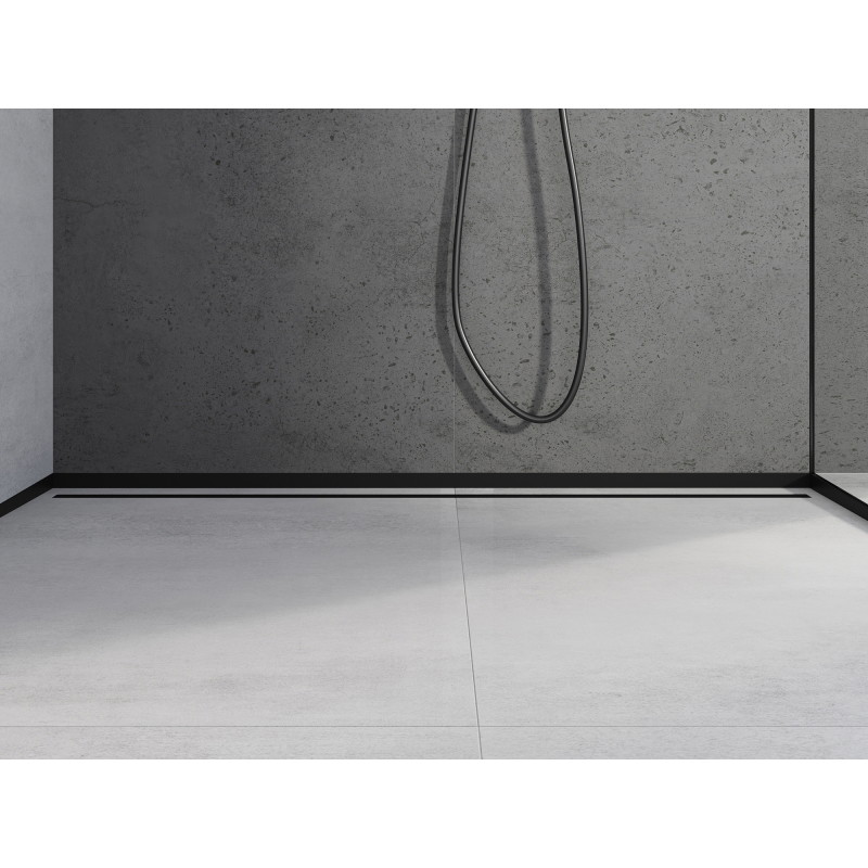 Mexen Line-B predná sprchová lišta 130 cm, čierna - 187003130U