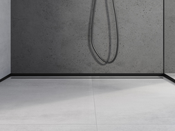 Mexen Line-B čierna sprchová lišta 130 cm, čelná - 187003130U