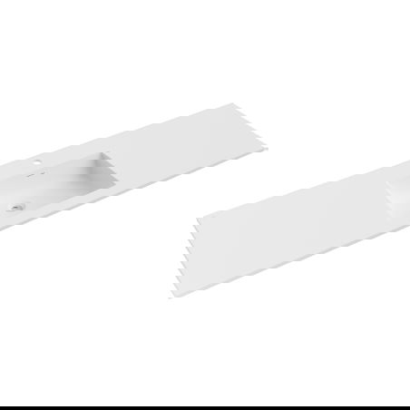 Mexen Otis umývadlo zapustené do dosky 161 x 46,5 cm, biela mat - 25181601