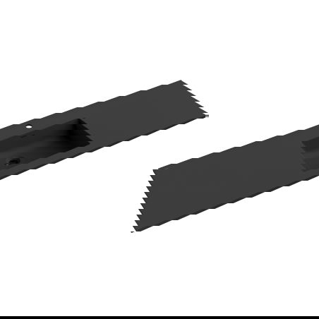 Mexen Otis umývadlo zapustené do dosky 161 x 46,5 cm, čierny mat - 25181671