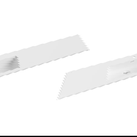 Mexen Otis umývadlo zapustené do dosky ľavé 161 x 46,5 cm, biela matná - 25181601L