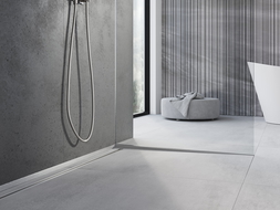 Mexen Line-B spádová lišta na sklo 120 cm pravá, inox - 181004120R