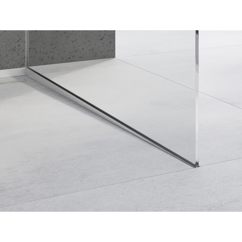 Mexen Line-B spádová lišta na sklo 120 cm pravá, inox - 181004120R