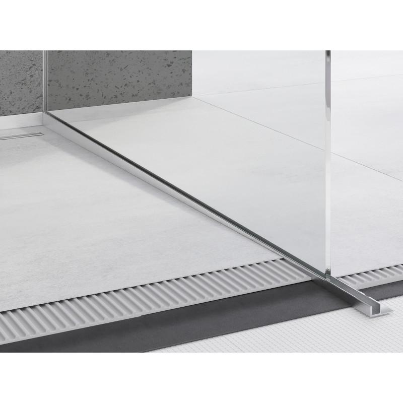 Mexen Line-B spádová lišta na sklo 120 cm pravá, inox - 181004120R