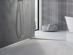 Mexen Line-B spádová lišta na sklo 180 cm pravá, inox - 181004180R