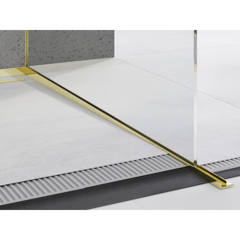 Mexen Line-B spásoná lišta na sklo 180 cm pravá, zlatá - 185004180R