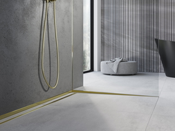 Mexen Line-B odtoková lišta pre sklo 180 cm pravá, zlatá - 185004180R