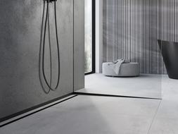 Mexen Line-B sklonková lišta do skla 120 cm pravá, čierna - 187004120R