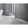Mexen Line-B spádová lišta na sklo 120 cm ľavá, inox - 181004120L