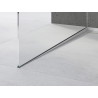 Mexen Line-B spádová lišta na sklo 120 cm ľavá, inox - 181004120L