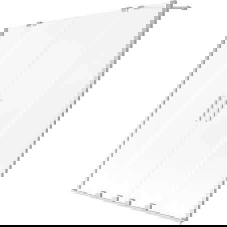 Mexen Velar Duo paraván na vaňu, 2-krídlový posuvný 140 x 150 cm, mrazené sklo, chróm - 896-140-000-32-01