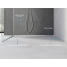 Mexen Line-B odtoková lišta na sklo 180 cm ľavá, inox - 181004180L