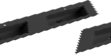 Mexen Otis umývadlo zapustené do dosky dvojité 141 x 46,5 cm, čierna matná - 25181471D