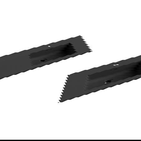 Mexen Otis zdvojené umývadlo zapustené do dosky 161 x 46,5 cm, čierna mat - 25181671D