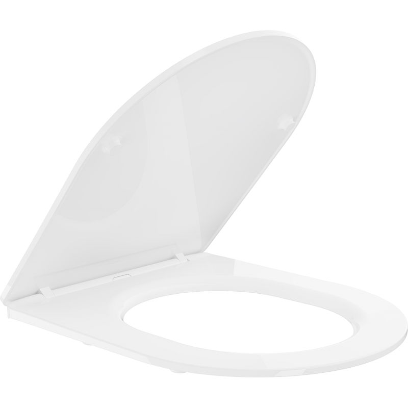 Mexen doska pomaly sklápaná slim, duroplast, biela lesklá - 39224000