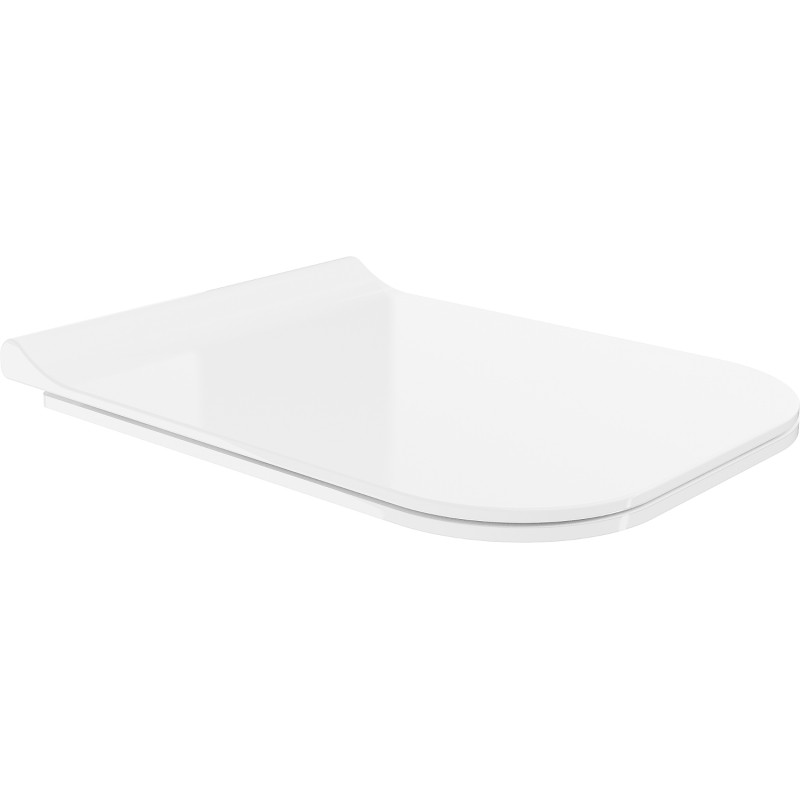 Mexen doska s pomalým sklápaním slim, duroplast, biely lesk - 39070100