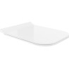 Mexen doska s pomalým sklápaním slim, duroplast, biely lesk - 39070100