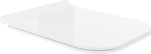 Mexen doska s pomalým sklápaním slim, duroplast, biely lesk - 39070100