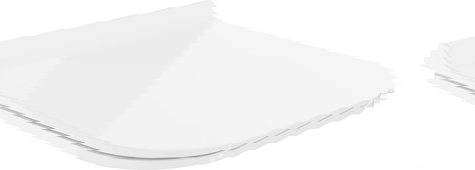 Mexen pomaly klesajúca doska slim, duroplast, biela - 39070100