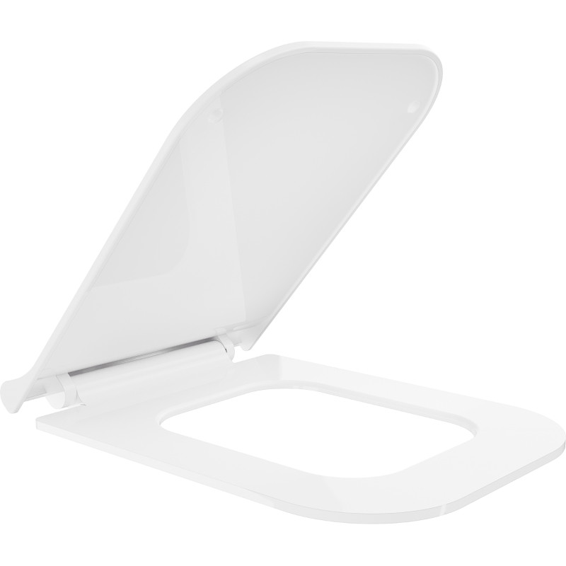 Mexen doska s pomalým sklápaním slim, duroplast, biely lesk - 39070100