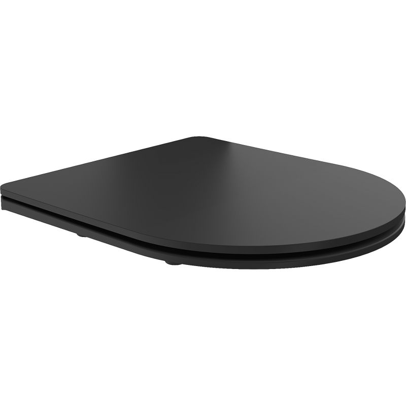Mexen doska s pomalým zatváraním slim, duroplast, čierna mat - 39224085