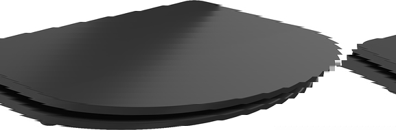 Mexen doska s pomalým zatváraním slim, duroplast, čierna mat - 39224085