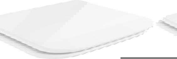 Mexen doska s pomalým sklápacím systémom slim, duroplast, biela lesklá - 39090100