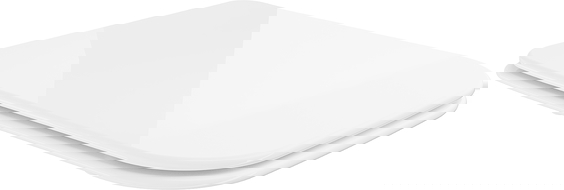 Mexen pomaly klesajúca doska slim, duroplast, biela - 39090100