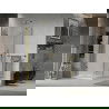Mexen Lima sprchová kabína, skladacie dvere 100 x 100 cm, transparentnéné, zlatá + závesný bidet Flat - 856-100-100-50-00-4010