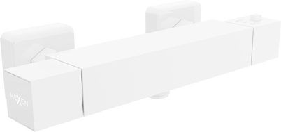 Mexen Cube termostatická sprchová batéria, biela - 77200-20