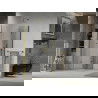 Mexen Lima Duo sprchová kabína, skladacie dvere 90 x 90 cm, transparentnéné, zlatá - 856-090-090-50-00-02