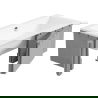 Mexen X-ST polystyrénový obal na obdĺžnikovú vaňu 120-150 x 70-90 cm, biely - 55020-00