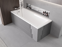 Mexen X-ST polystyrénový obklad na obdĺžnikovú vaňu 120-150 x 70-90 cm, biela - 55020-00