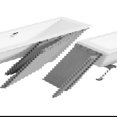 Mexen X-ST polystyrénový kryt pre obdĺžnikovú vaňu 160-190 x 70-90 cm, biela - 55021-00