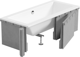 Mexen X-ST polystyrénový plášť na obdĺžnikovú vaňu 160-190 x 70-90 cm, biely - 55021-00