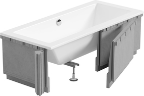 Mexen X-ST polystyrénový kryt LED pre obdĺžnikovú vaňu 160-190 x 70-90 cm, biely - 55021-01